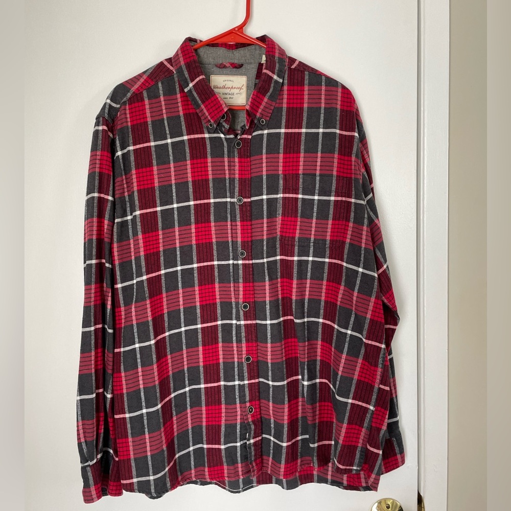 Cozy Red Checkered Vintage Flannel